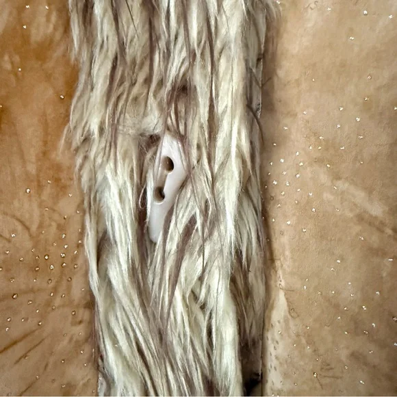 JIA YAO Penny Lane “Sparkle” Y2K Faux Suede Fur Women's Coat - Picture 4 of 10